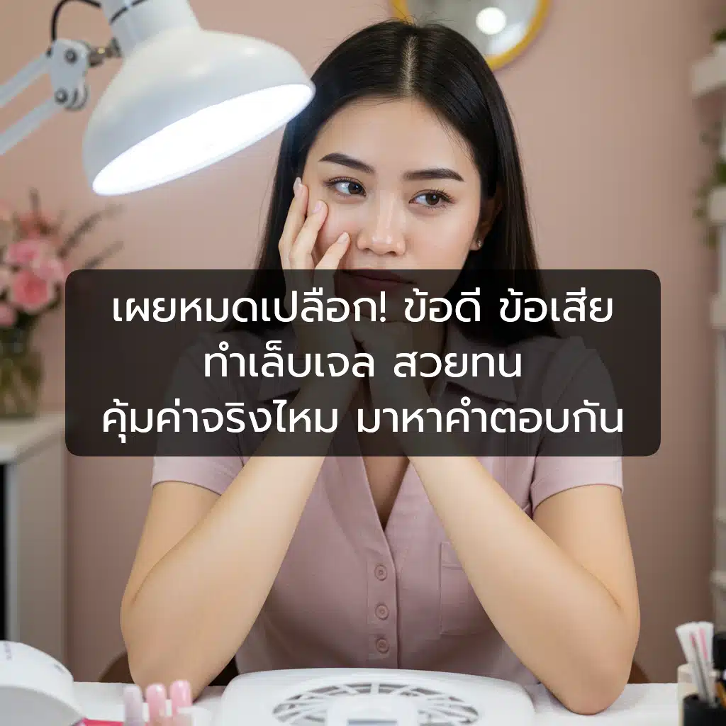 ข้อดี ข้อเสีย ทำเล็บเจล